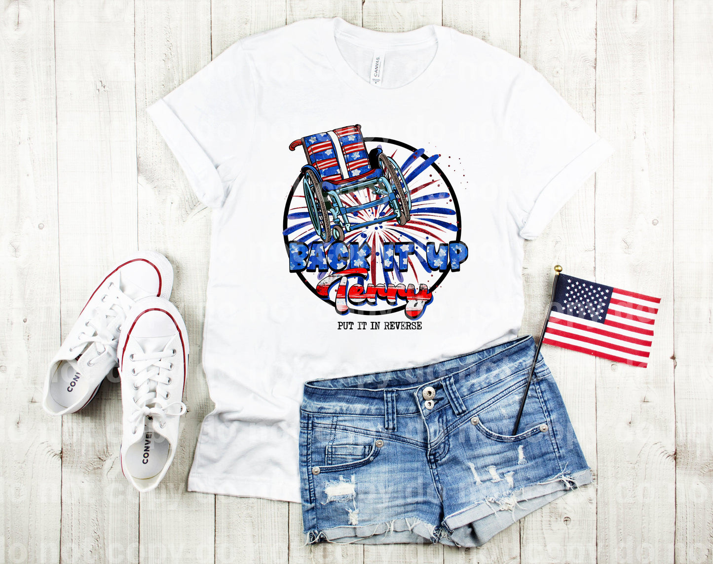 Back It Up Terry Put It In Reverse Black Circle Dream Print or Sublimation Print