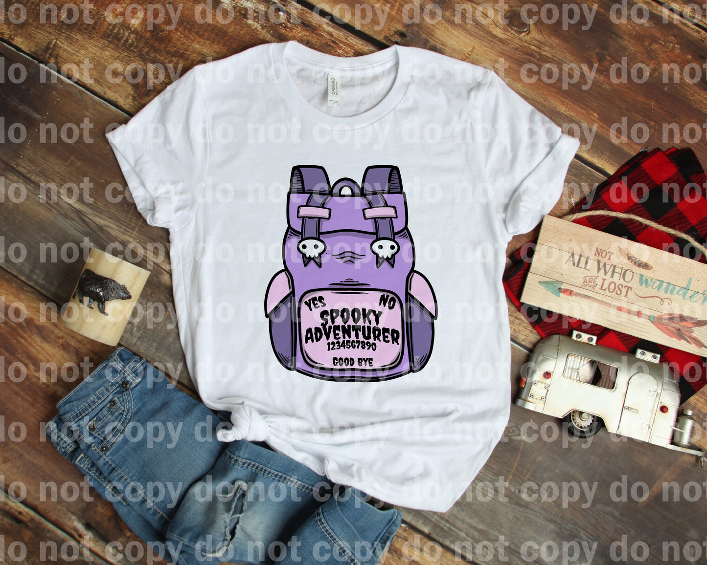 Back Pack Spooky Adventure Dream Print or Sublimation Print
