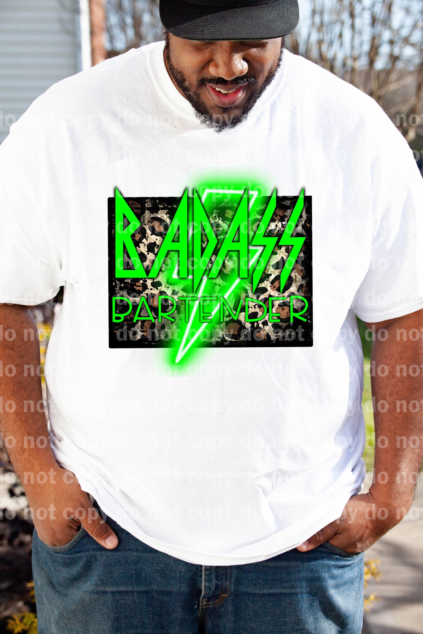 Badass Bartender Green Luminous Dream Print or Sublimation Print