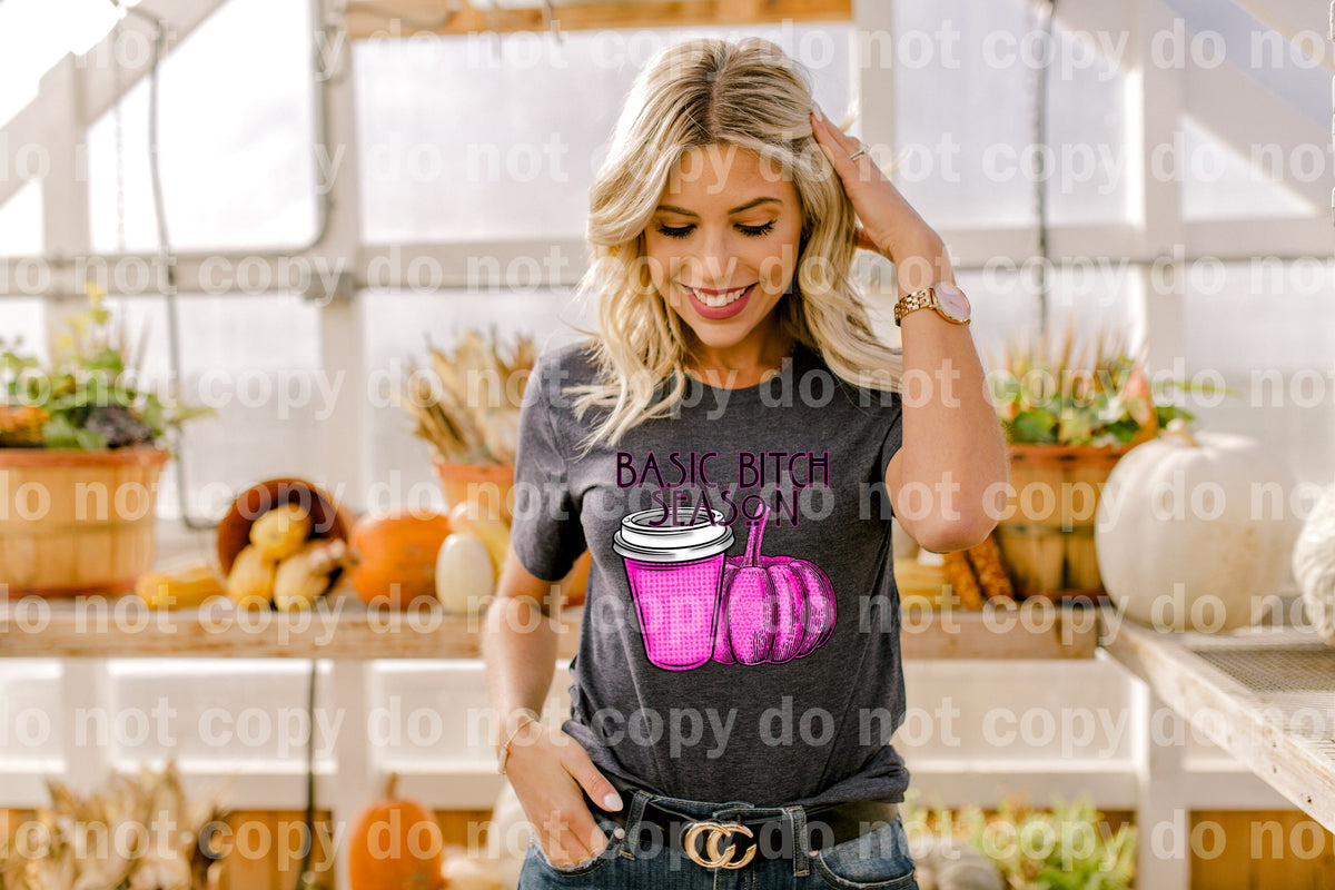Basic Bitch Season Pumpkin Pink Dream Print or Sublimation Print
