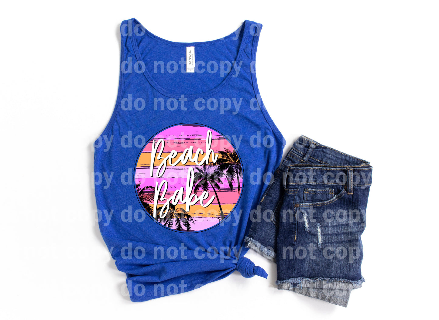 Beach Babe Round Dream Print or Sublimation Print