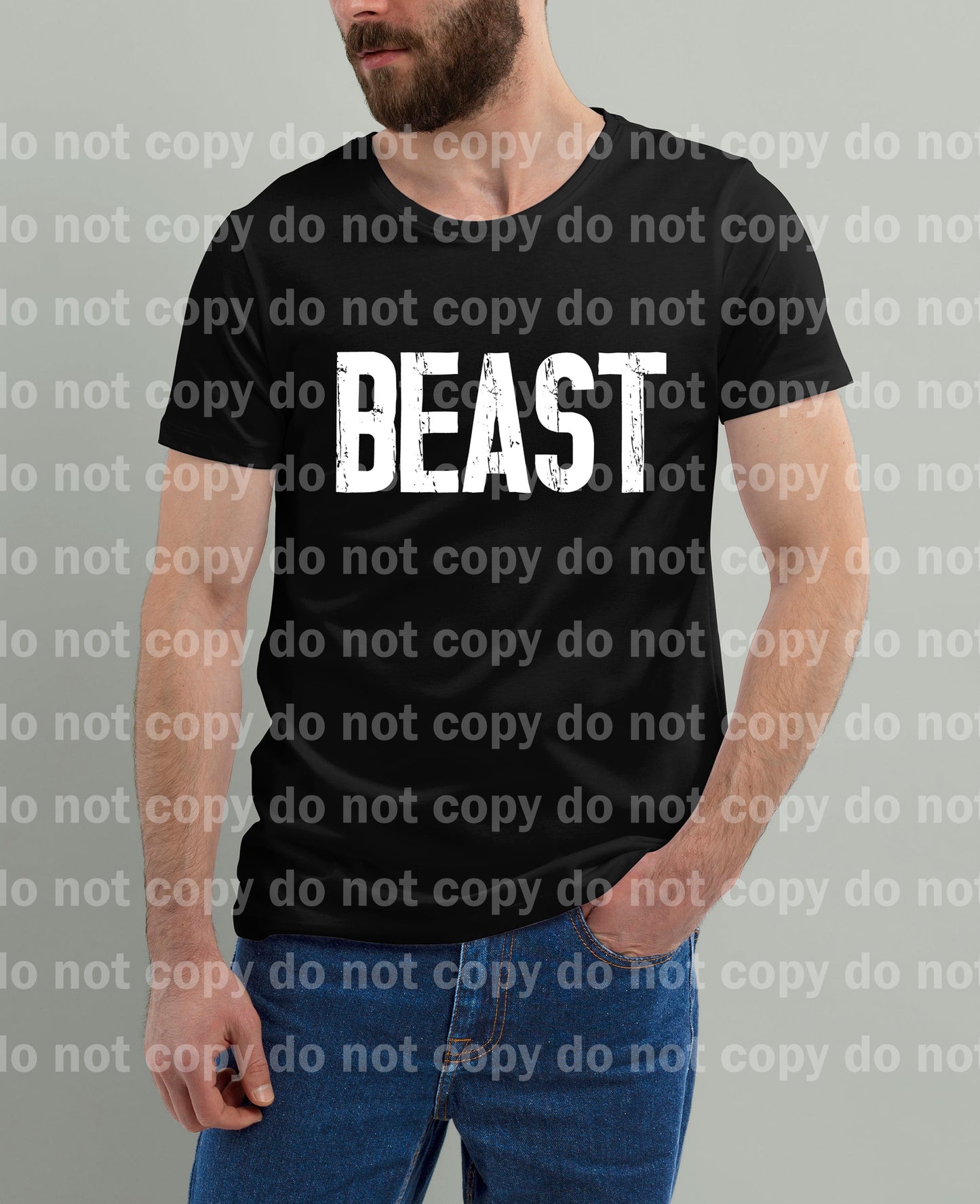 Beast Typography Black/White Dream Print or Sublimation Print
