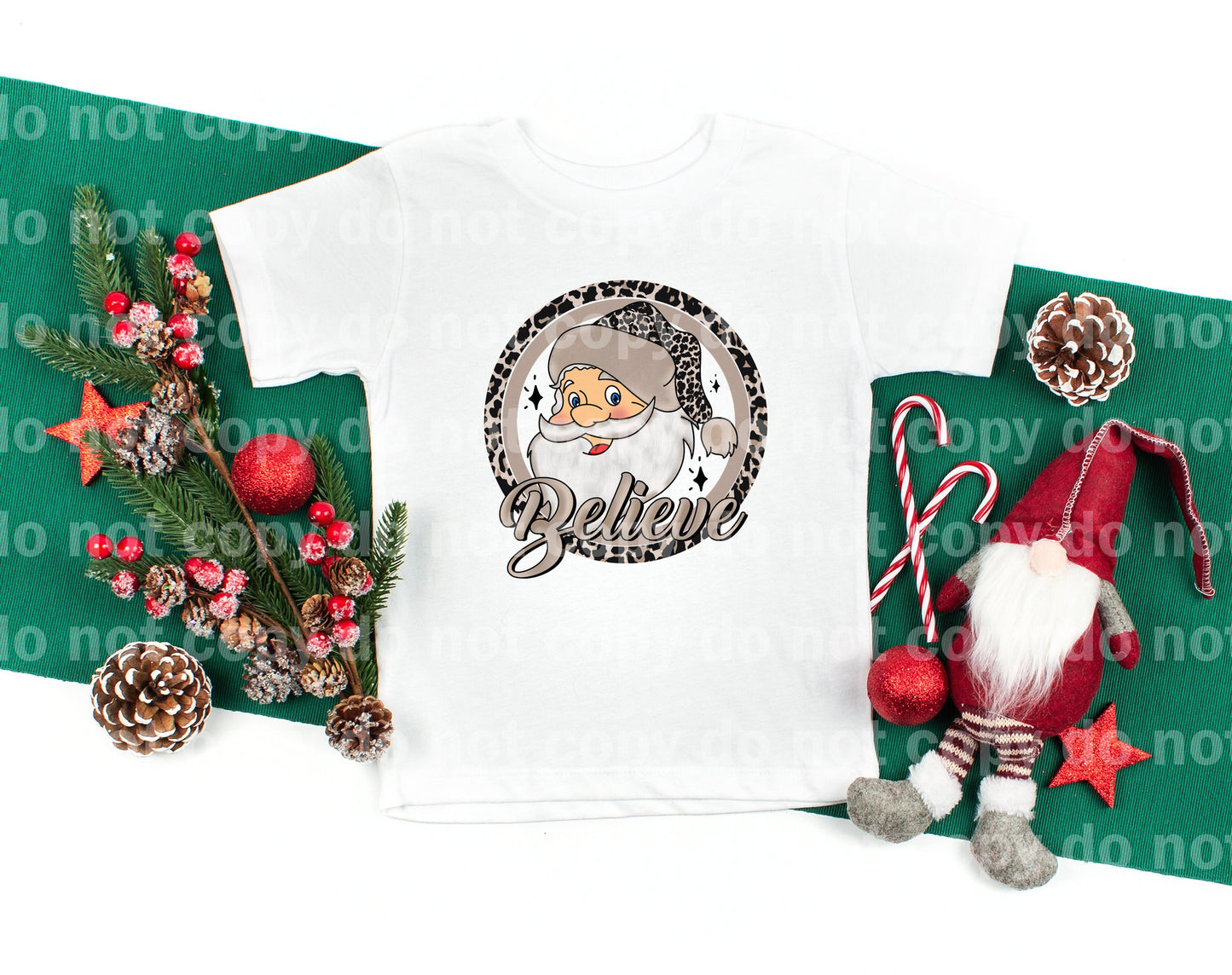 Believe Santa Light Skin Tone Dream Print or Sublimation Print