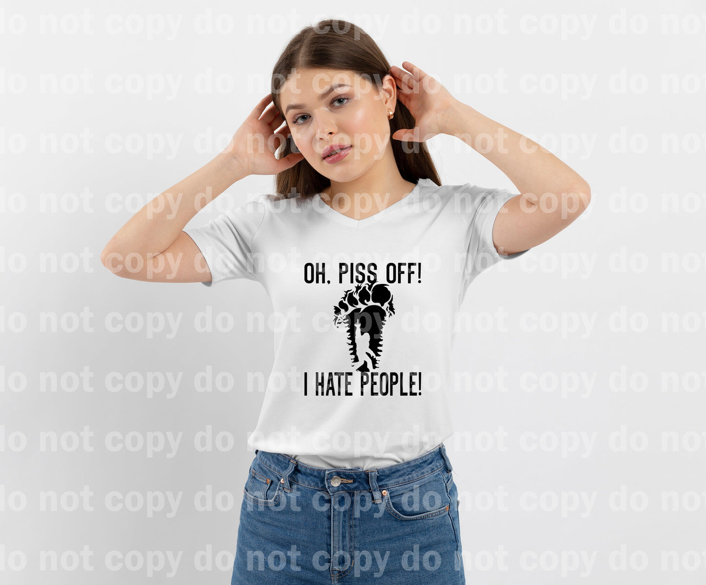 Oh Piss Off I Hate People Dream Print or Sublimation Print