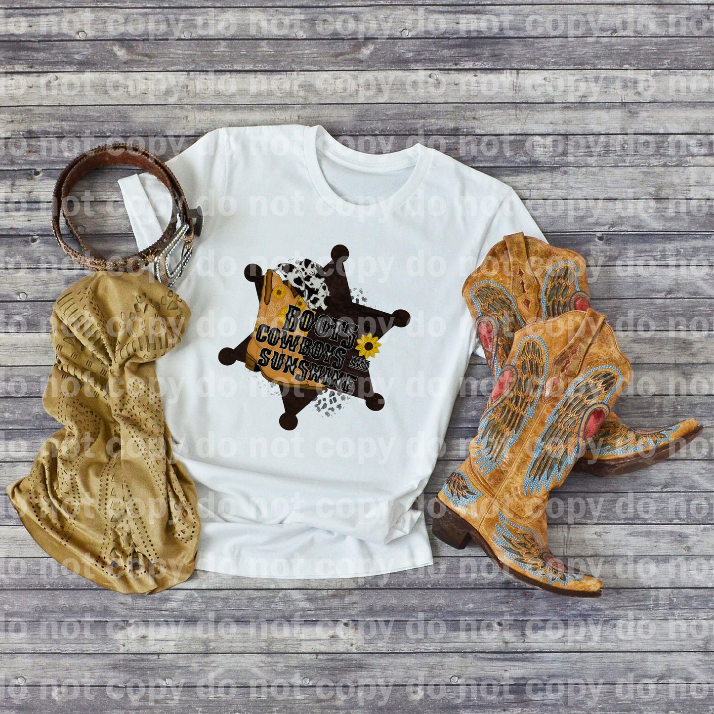 Boots Cowboys and Sunshine Dream Print or Sublimation Print