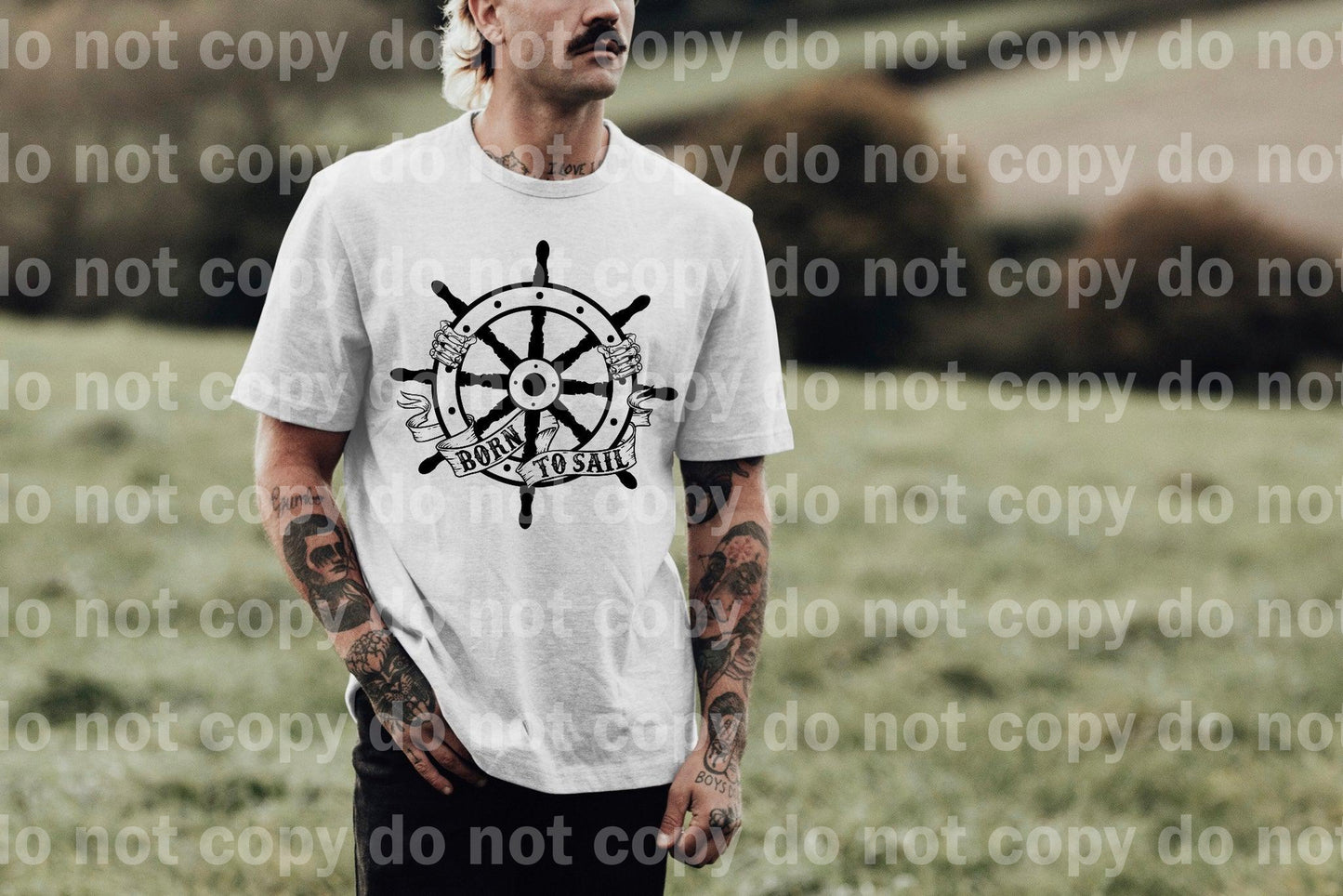 Born To Sail Skellie Hand Dream Print or Sublimation Print