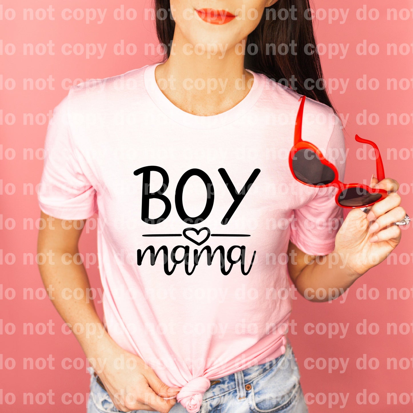 Impresión por sublimación o impresión Boy Mama Line & Heart Dream