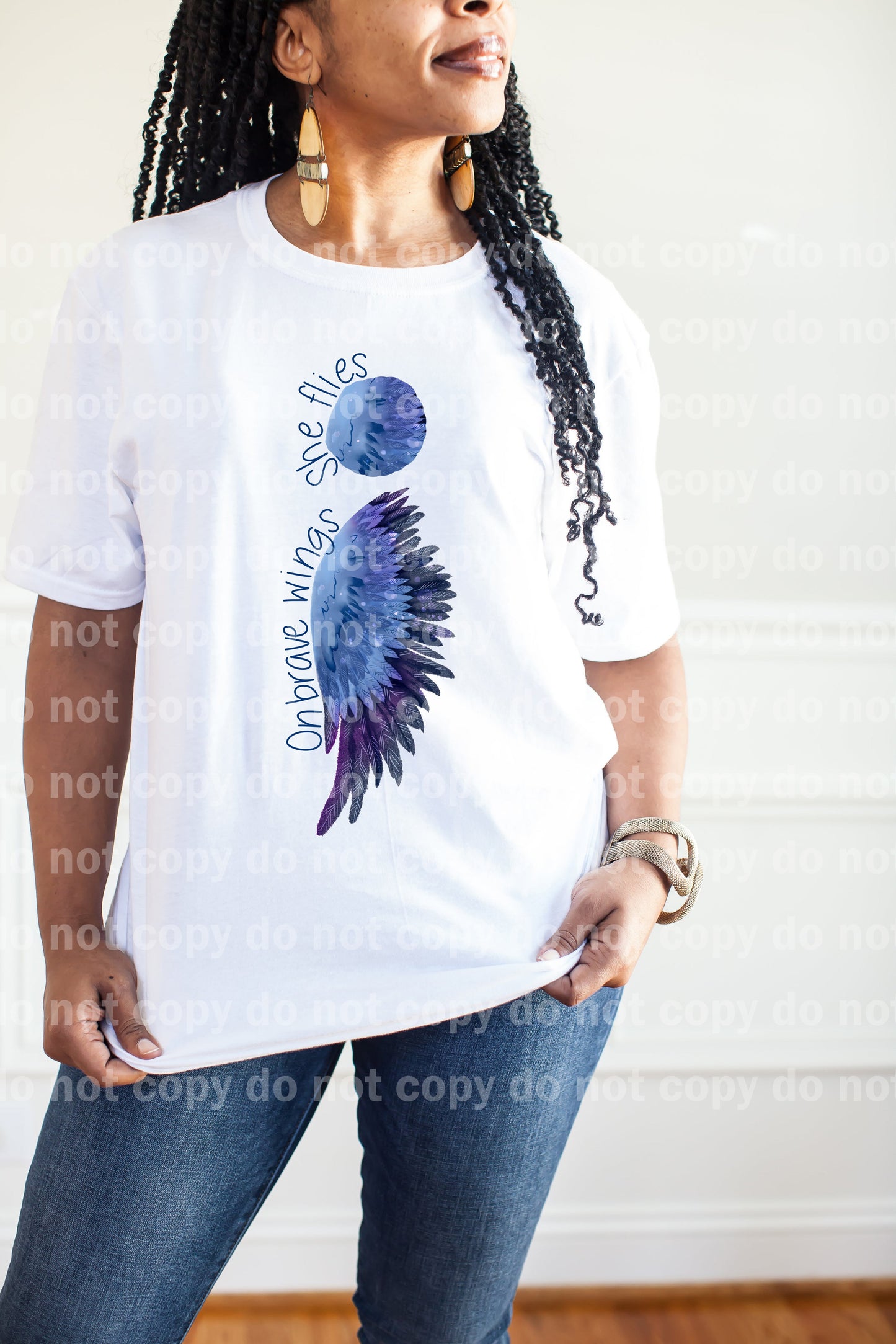 On Brave Wings She Flies Dream Print or Sublimation Print Dream Print or Sublimation Print