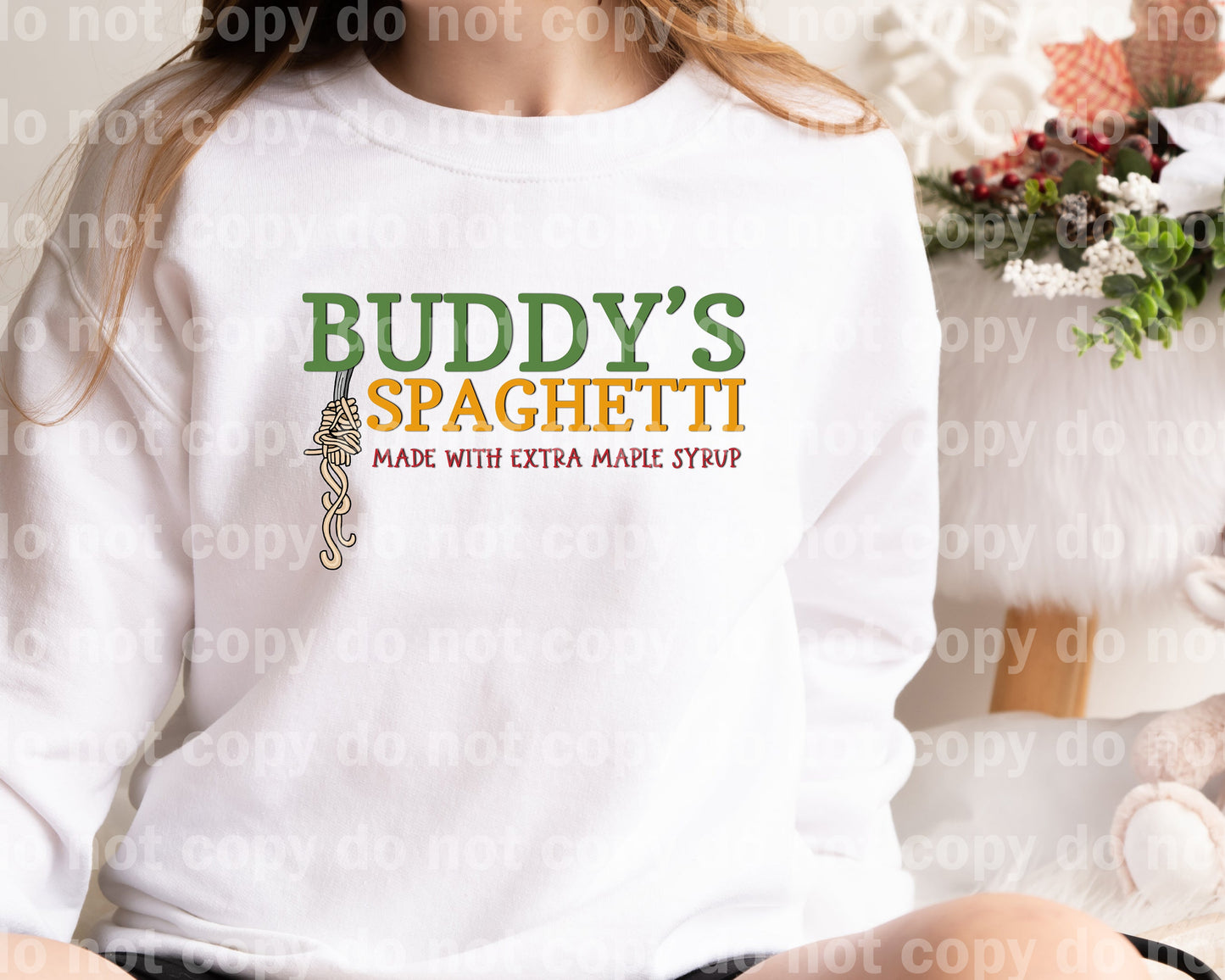Buddy's Spaghetti Made With Extra Maple Syrup Dream Print or Sublimation Print