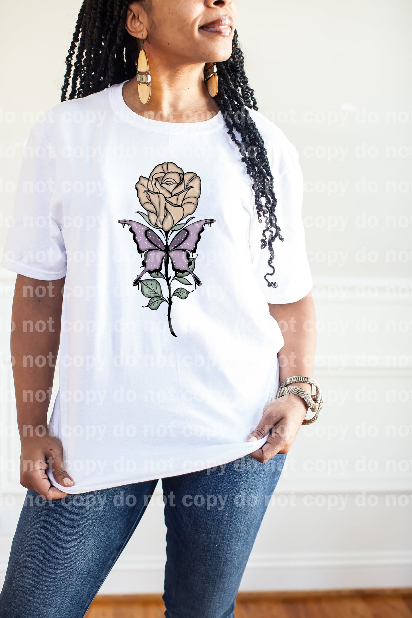 Rose And Butterfly Colored Dream Print or Sublimation Print