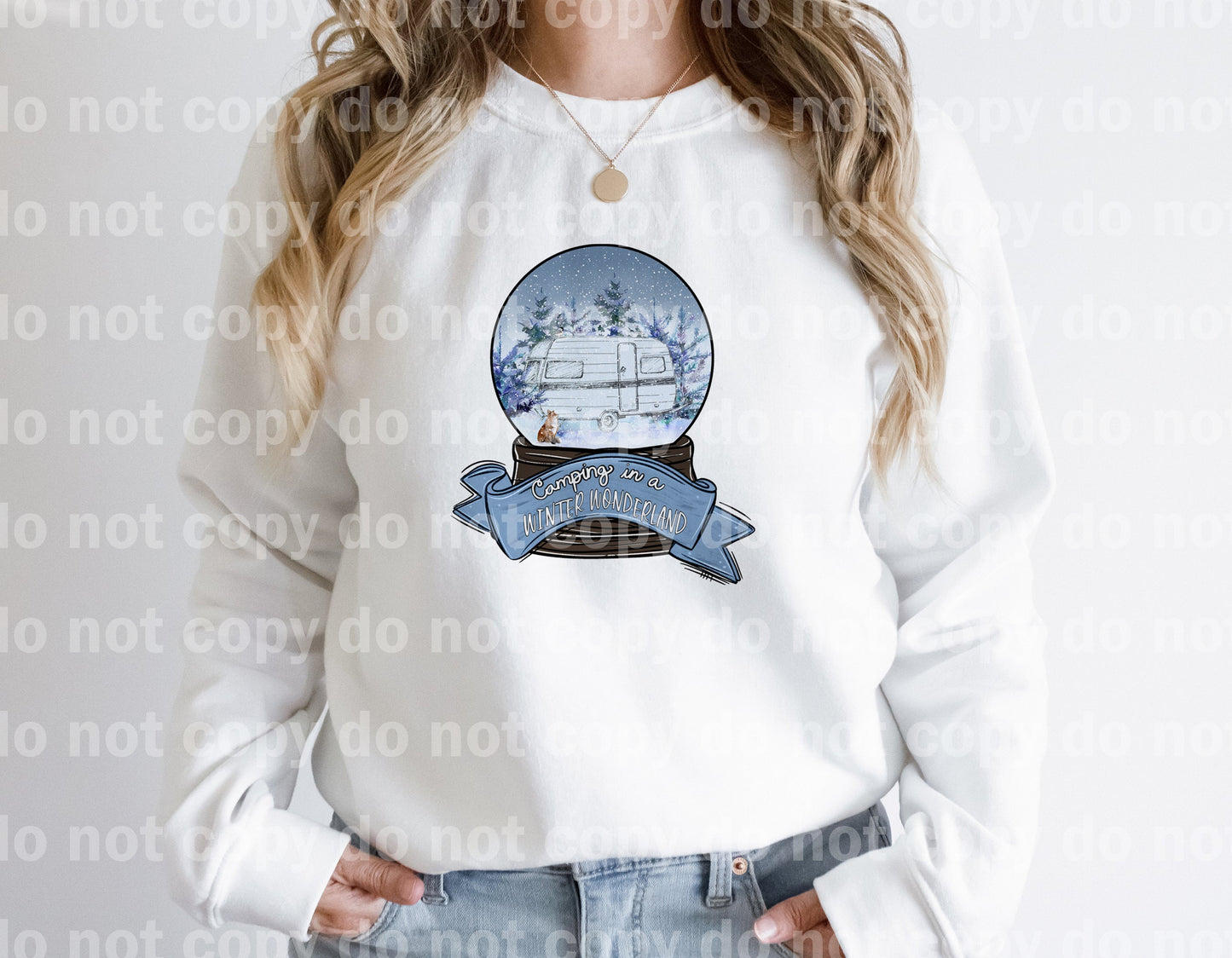 Camping In A Winter Wonderland Dream Print or Sublimation Print
