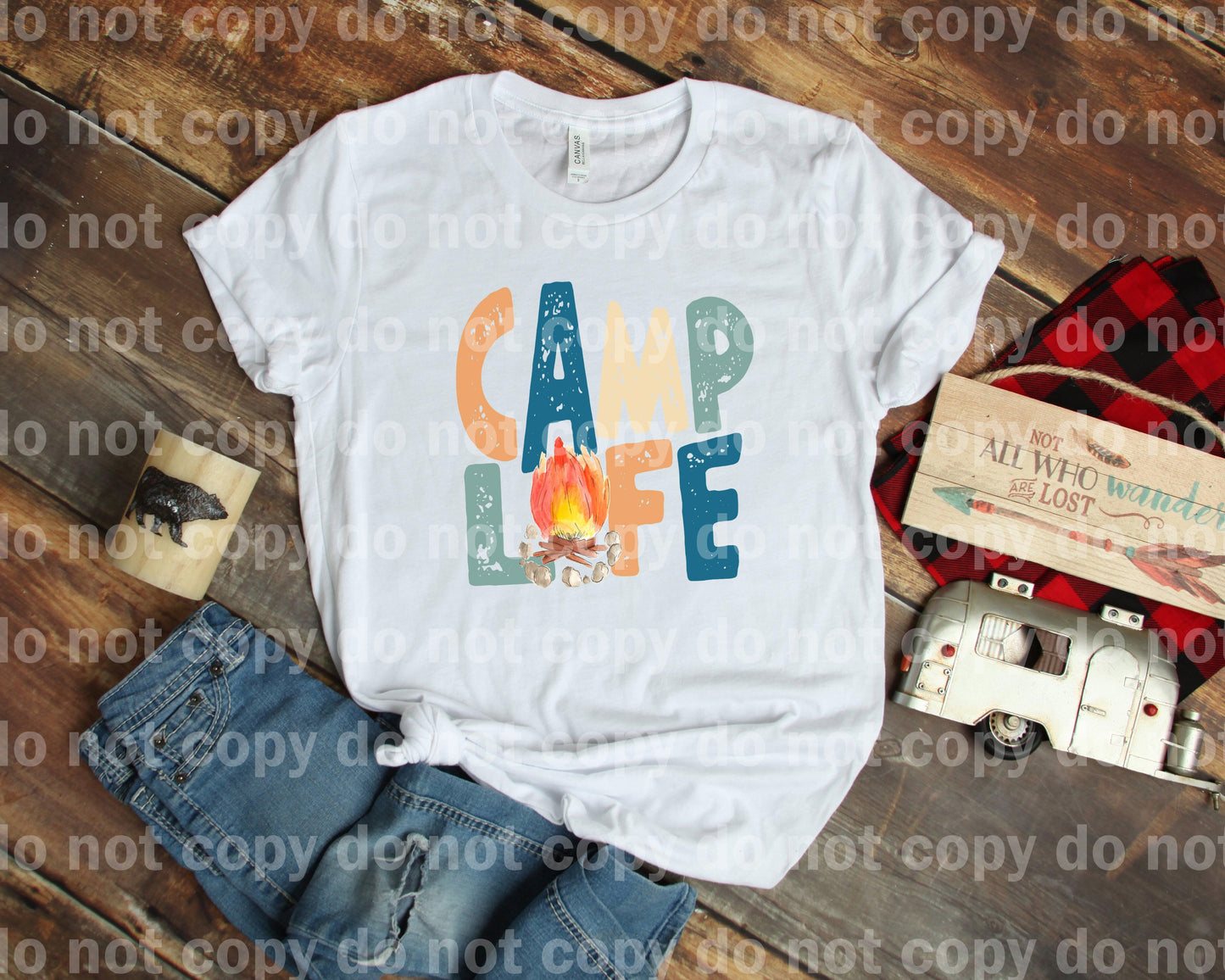 Camp Life Fire Colorful Dream Print or Sublimation Print
