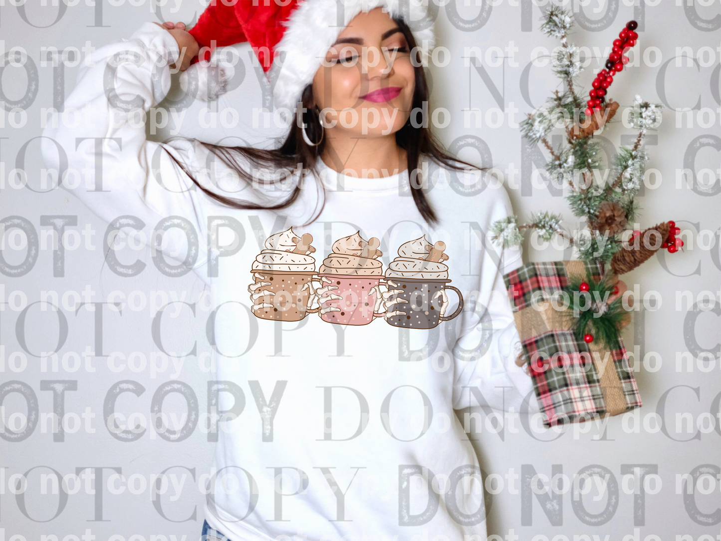 Bebidas navideñas Skellie Hands Dream Print o Impresión por sublimación