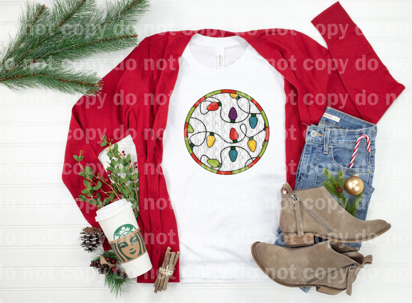 Christmas Lights Round Dream Print or Sublimation Print