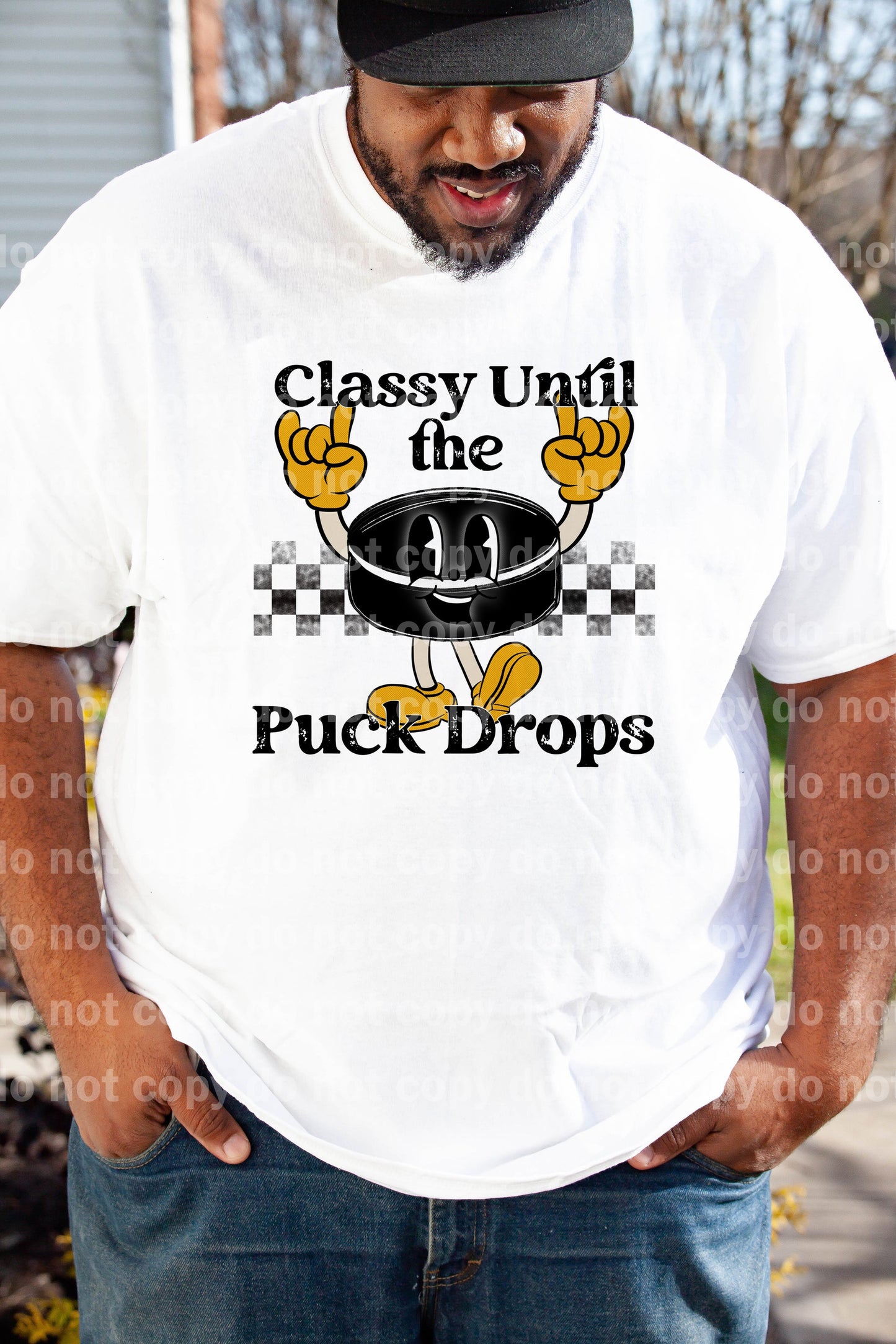 Classy Until The Puck Drops Gold Dream Print or Sublimation Print