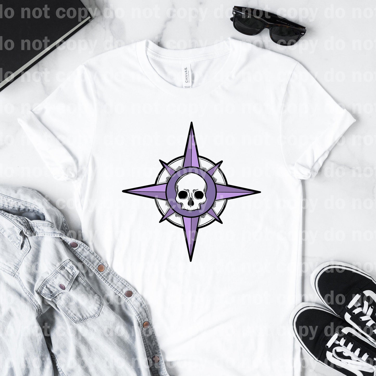 Compass Skull Dream Print or Sublimation Print