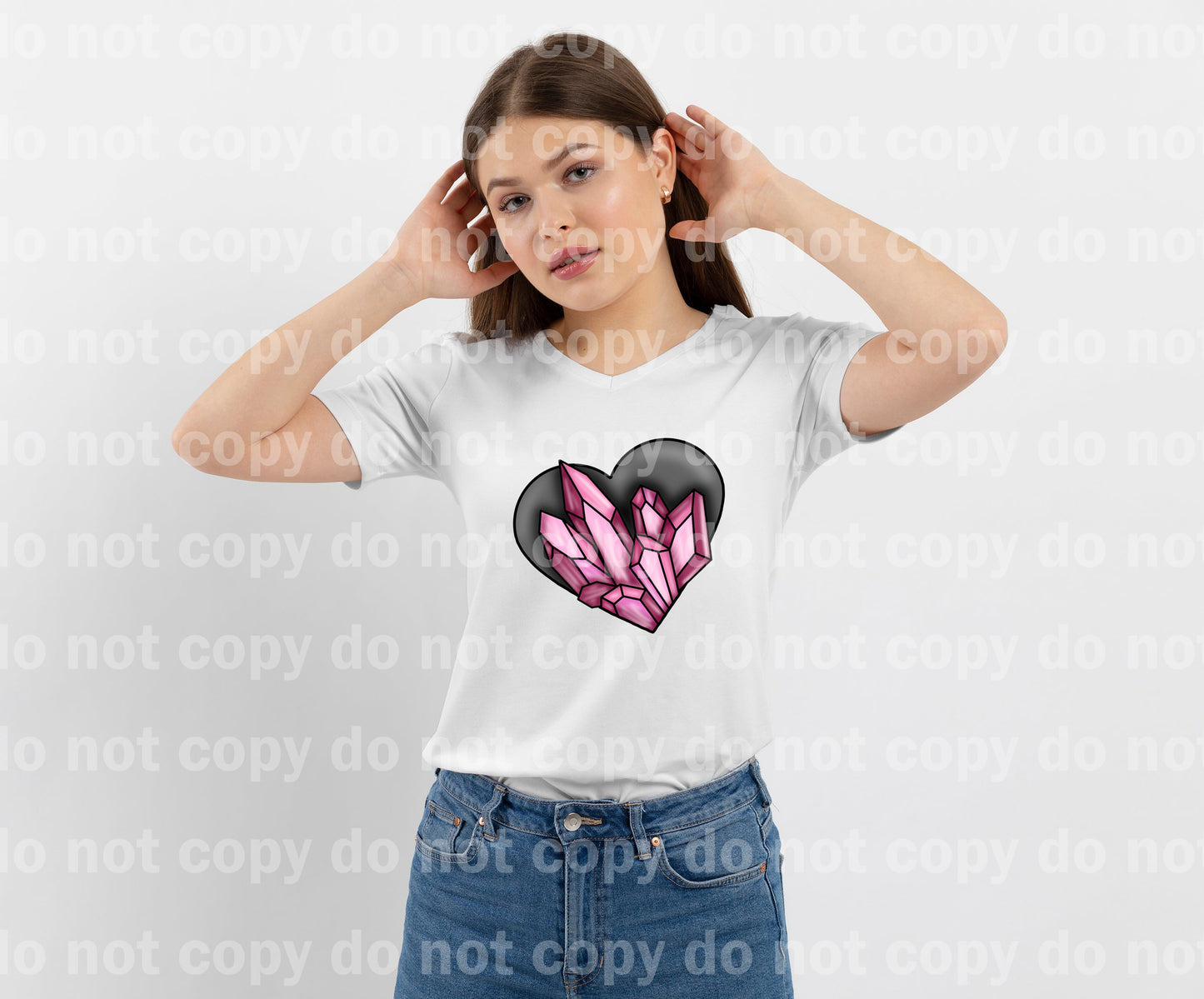 Crystal Heart Dark Dream Print or Sublimation Print