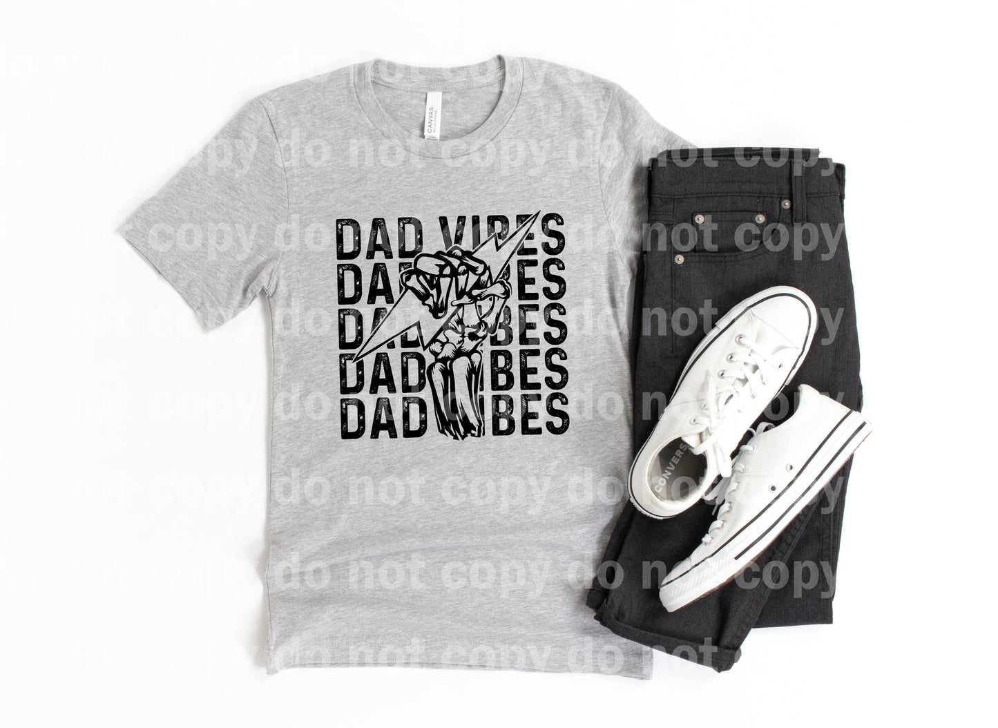 Dad Vibes Skellie Full Color / One Color Dream Print or Sublimation Print