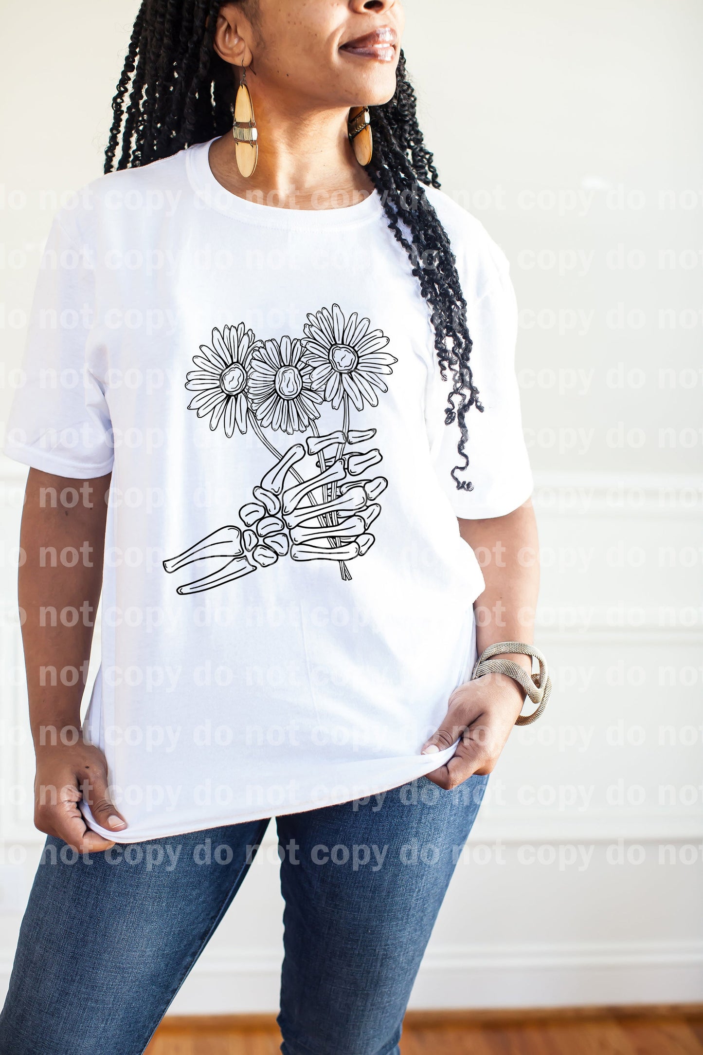 Daisy Skellie Hand Full Color/One Color Dream Print or Sublimation Print
