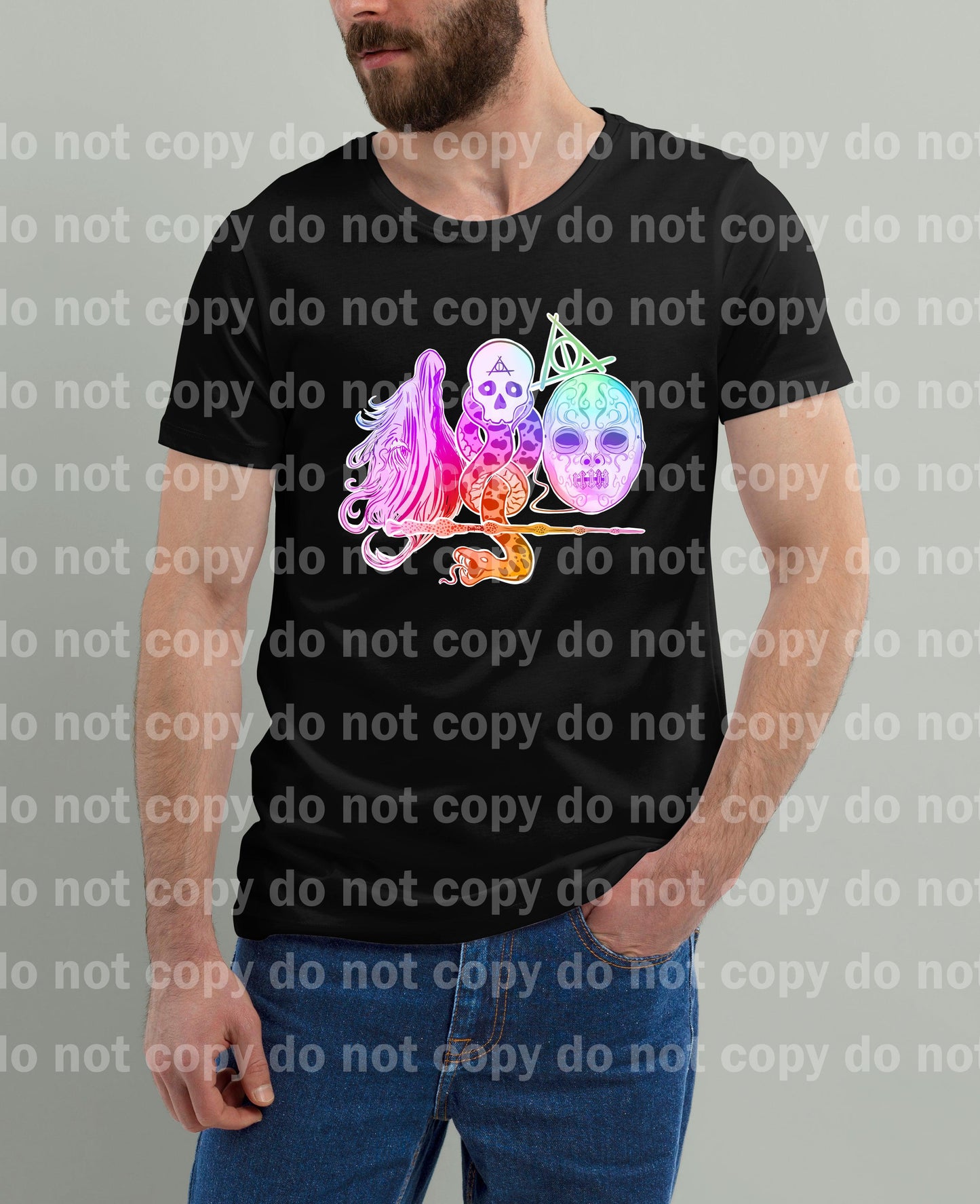 Dark Arts Pastel or rainbow Color Style Dream Print or Sublimation Print