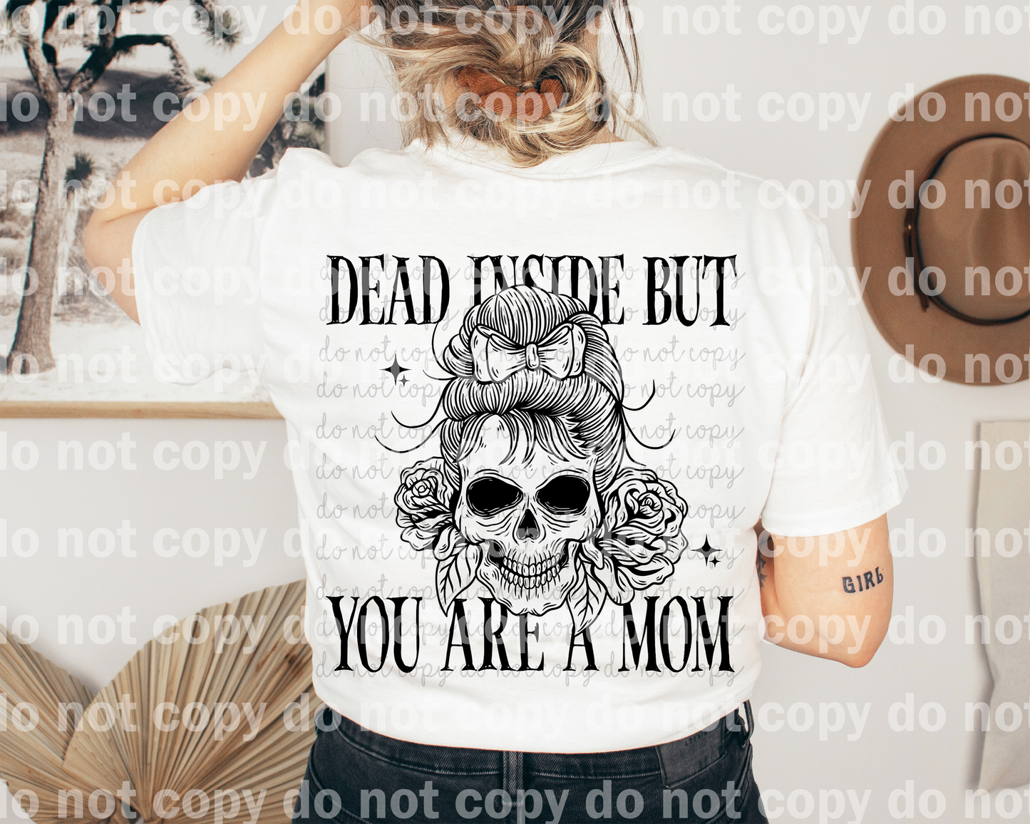 Muerto por dentro pero eres una impresión de ensueño de mamá o impresión de sublimación
