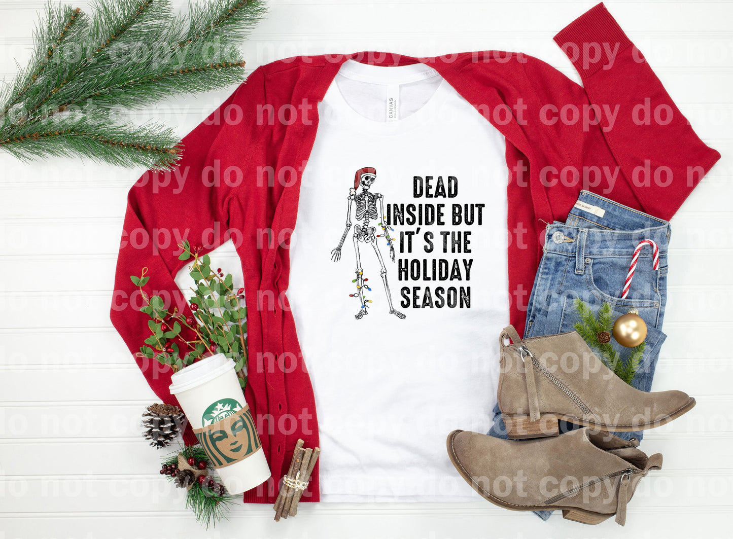 Dead Inside But It's The Holiday Season Dream Print or Sublimation Print
