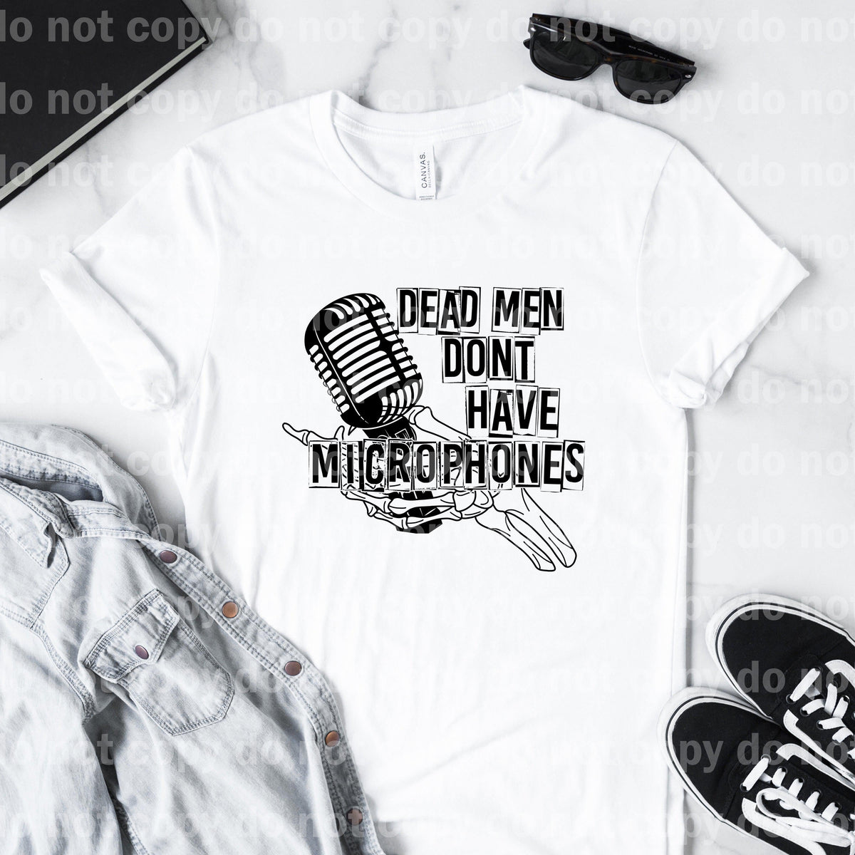 Dead Men Don't Have Microphones Skellie Dream Print or Sublimation Print