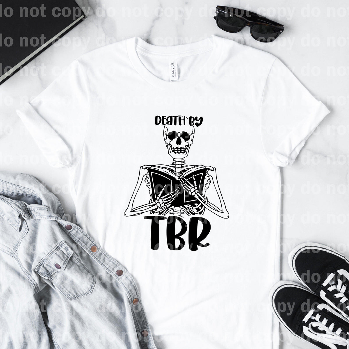 Death by TBR Skeleton Dream Print or Sublimation Print