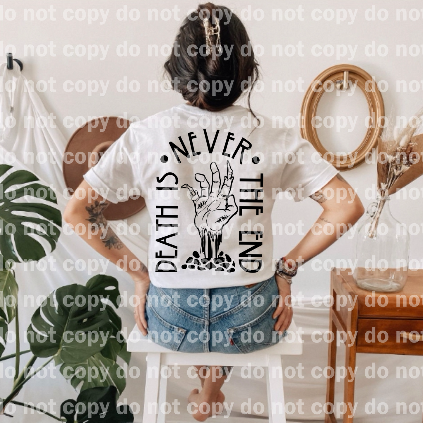 Death Never The Ends Skellie Hand Dream Print or Sublimation Print