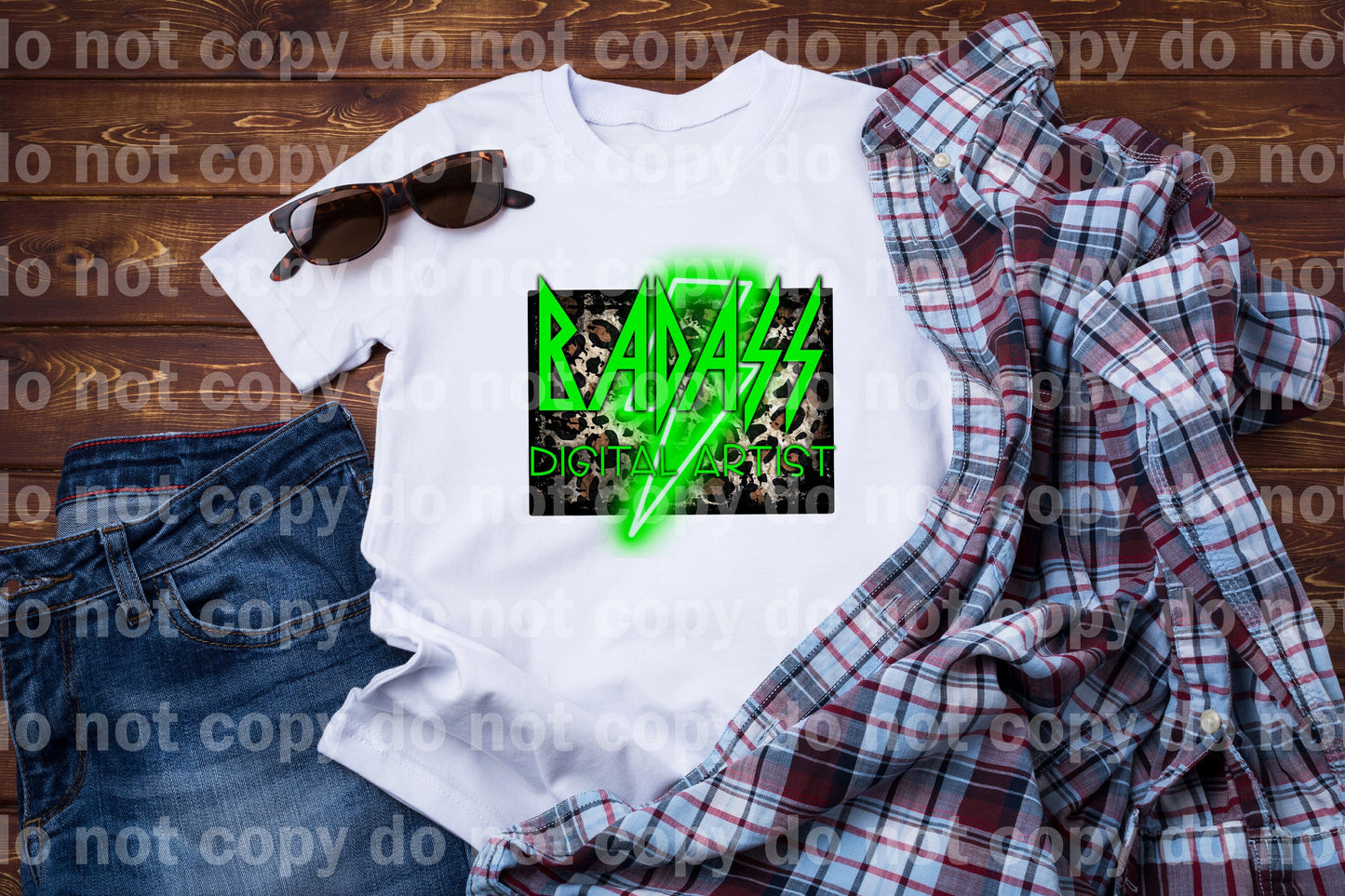 Badass Digital Artist Green Dream Print or Sublimation Print