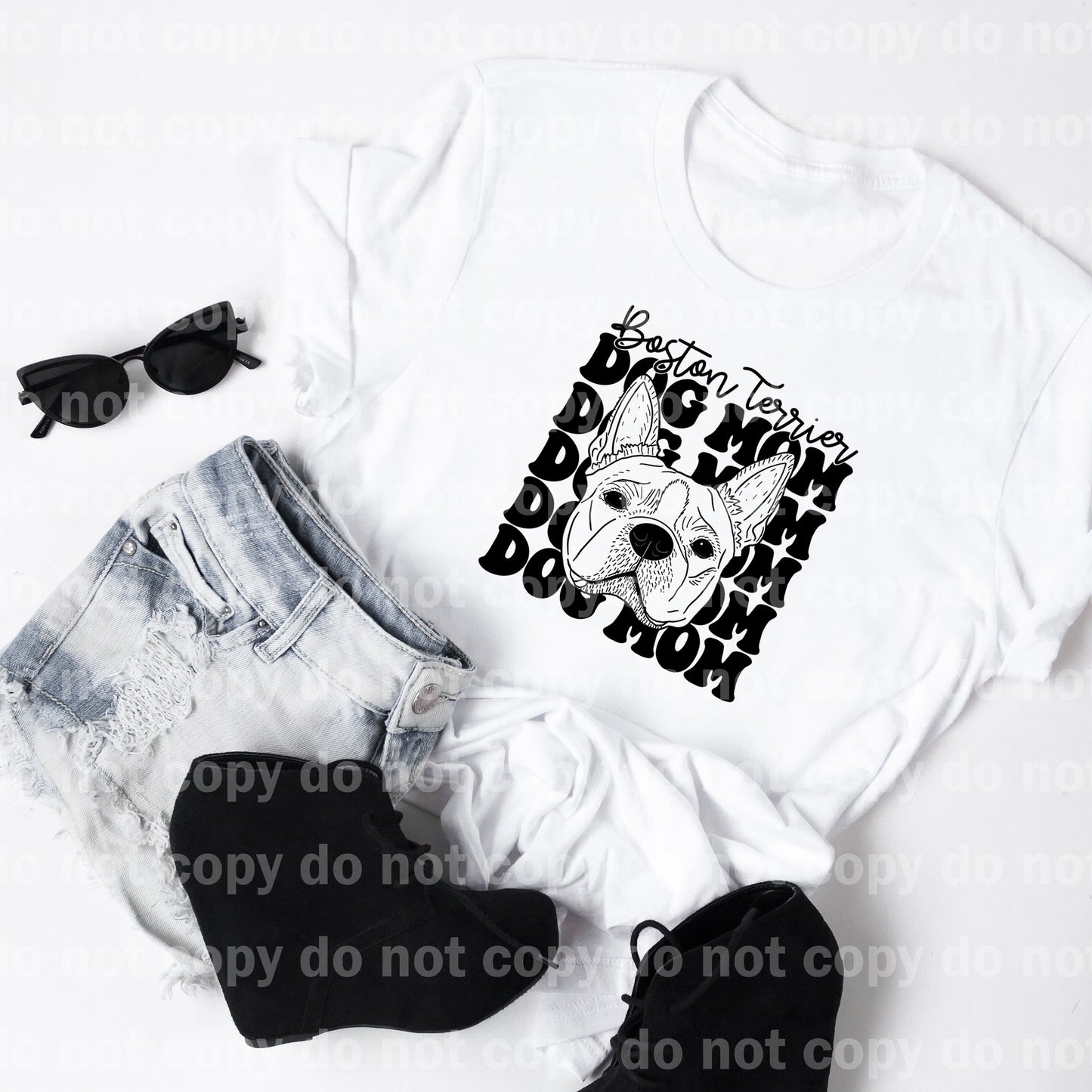 Boston Terrier Dog Mom Dream Print or Sublimation Print