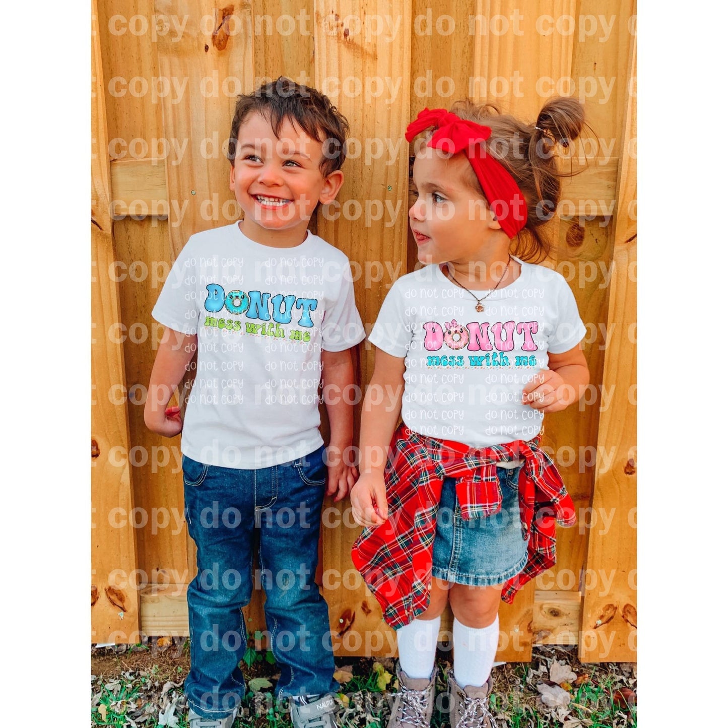 Donut Mess With Me Pink/Blue Dream Print or Sublimation Print