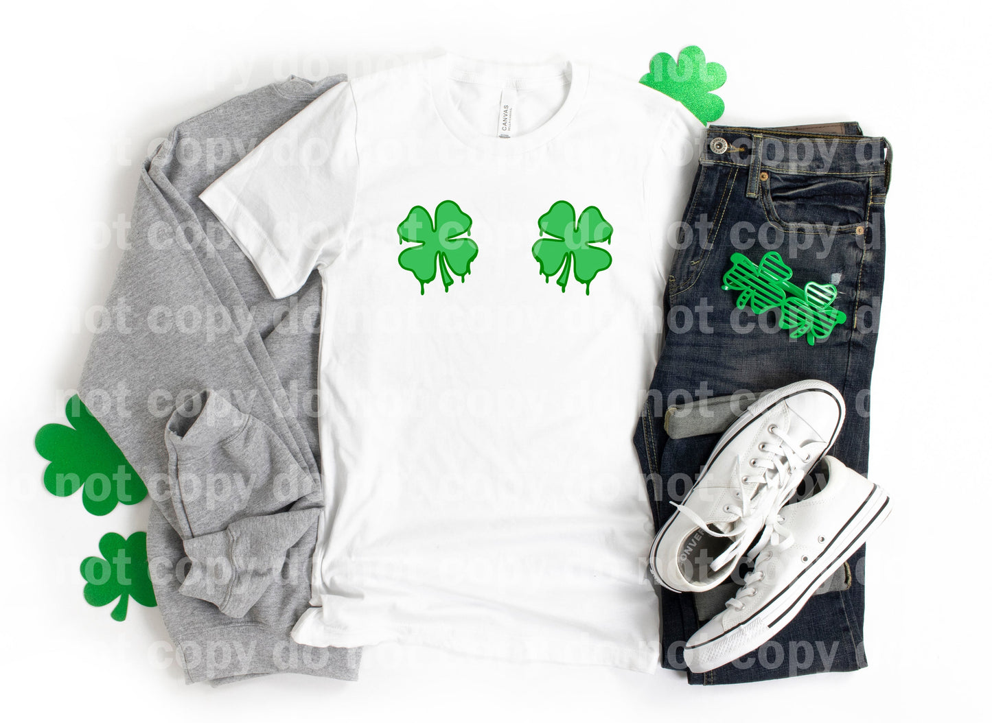 Drippy Shamrocks Dream Print or Sublimation Print