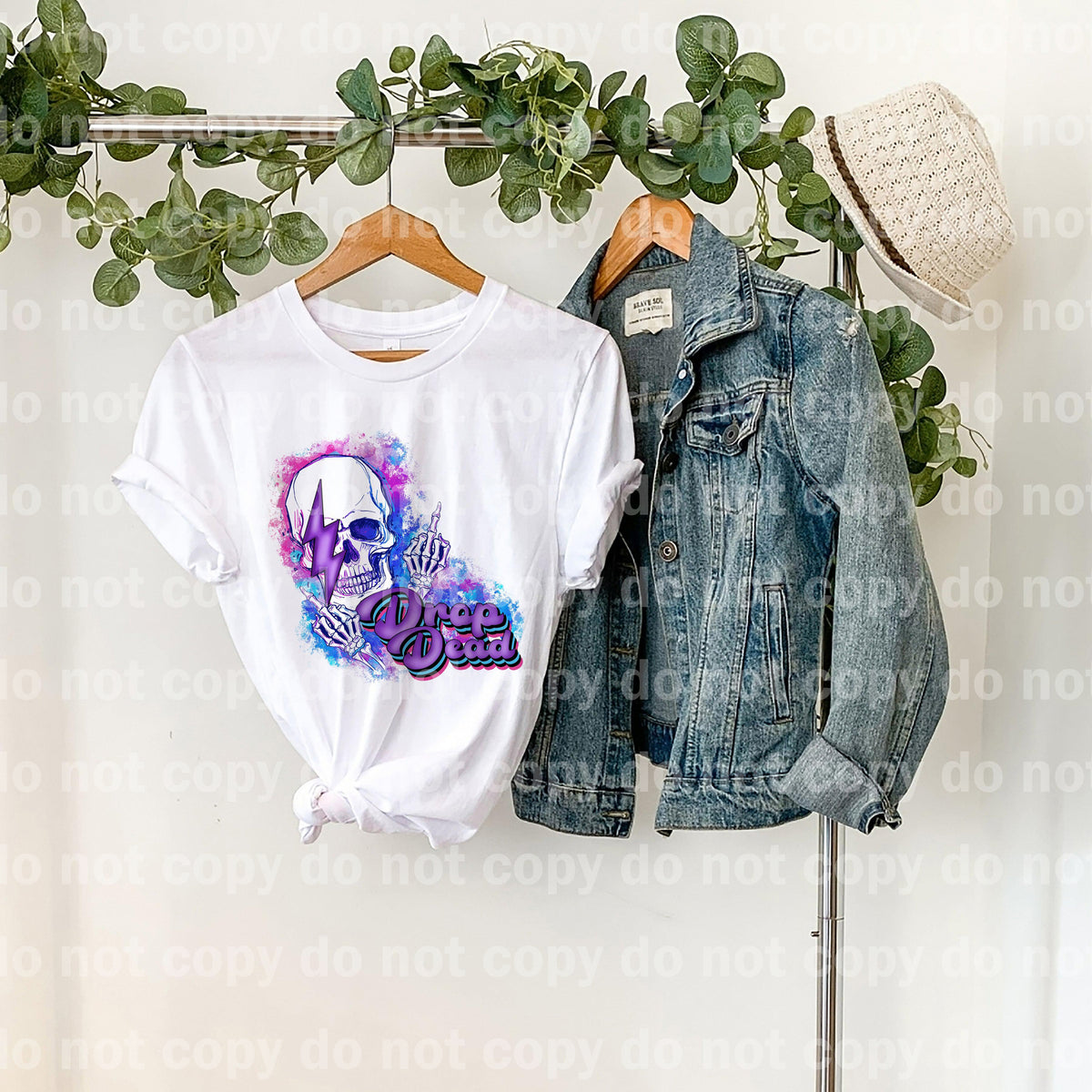 Drop Dead Skeleton Dream Print or Sublimation Print