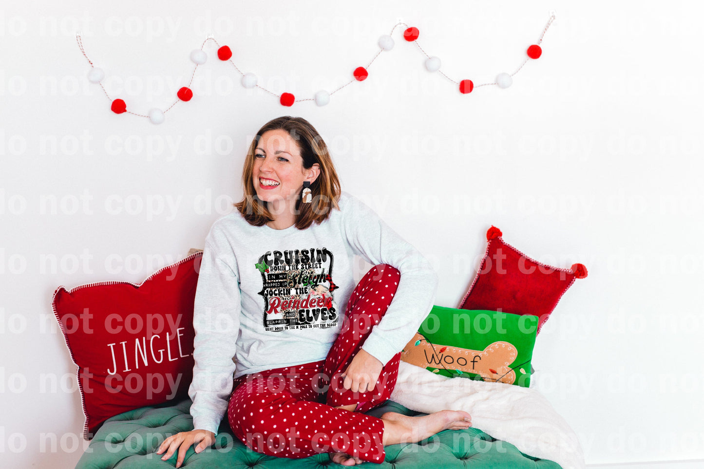 Cruisin Down The Street In My Wrapped Up Sleigh Dream Print or Sublimation Print