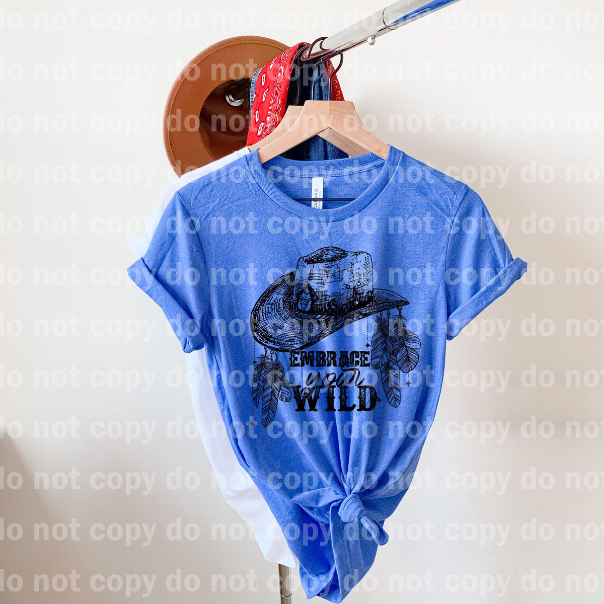 Embrace Your Wild Feather Hat Dream print transfer