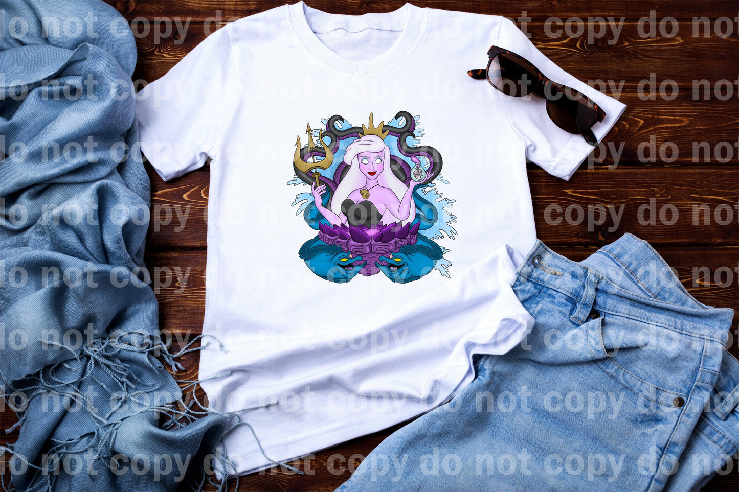 Evil princess mashup Under the sea Princess Dream Print or Sublimation Print