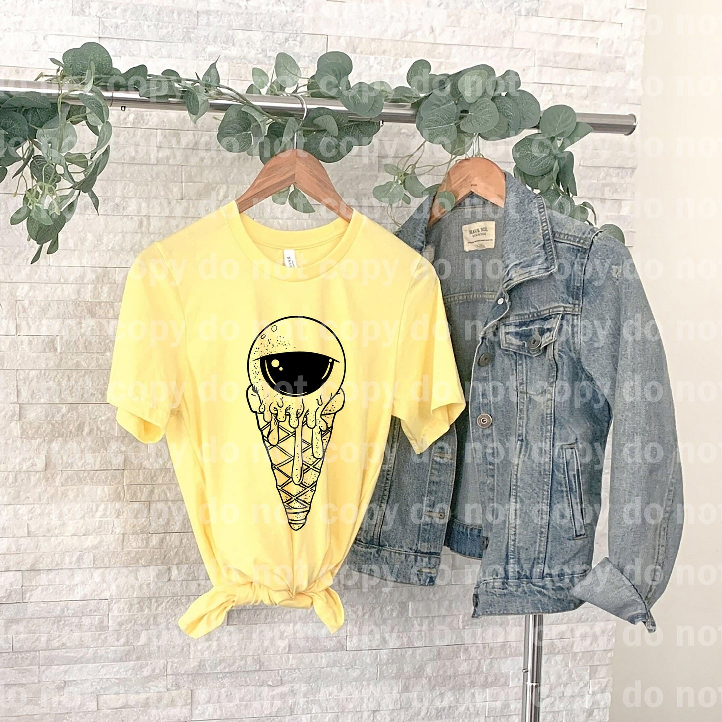 Eye Scream Cone Full Color/One Color Dream Print or Sublimation Print
