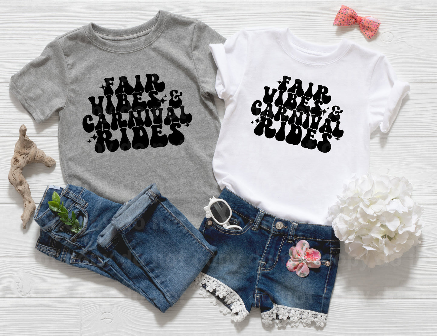 Fair Vibes Carnival Rides Full Color/One Color Dream Print or Sublimation Print