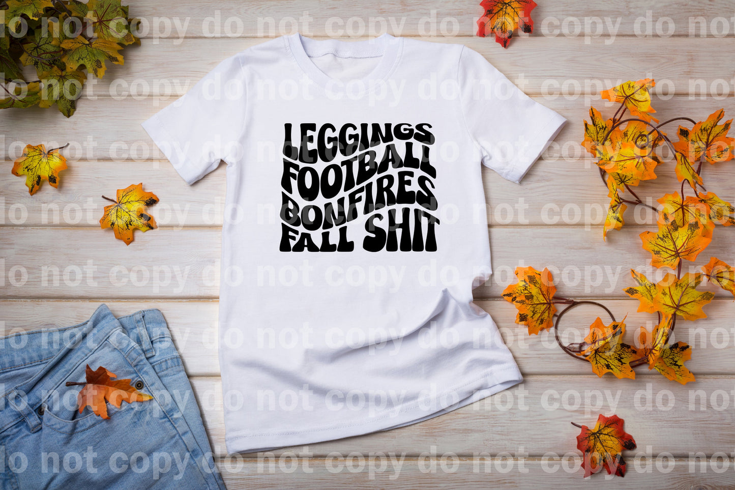 Leggings Football Bonfires Fall Shit Dream Print or Sublimation Print