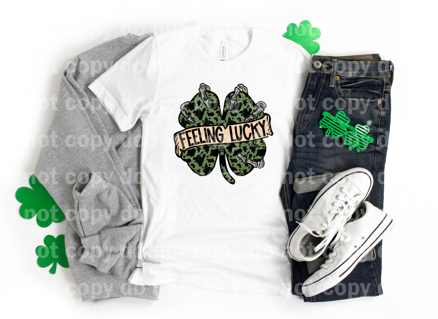 Feeling Lucky Cow Print Distressed Dream Print or Sublimation Print