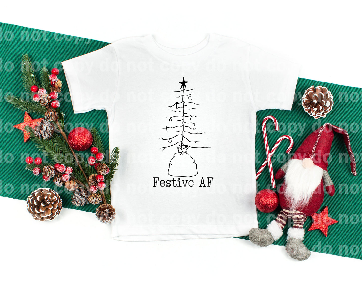 Festive AF Skeleton Tree Dream Print or Sublimation Print