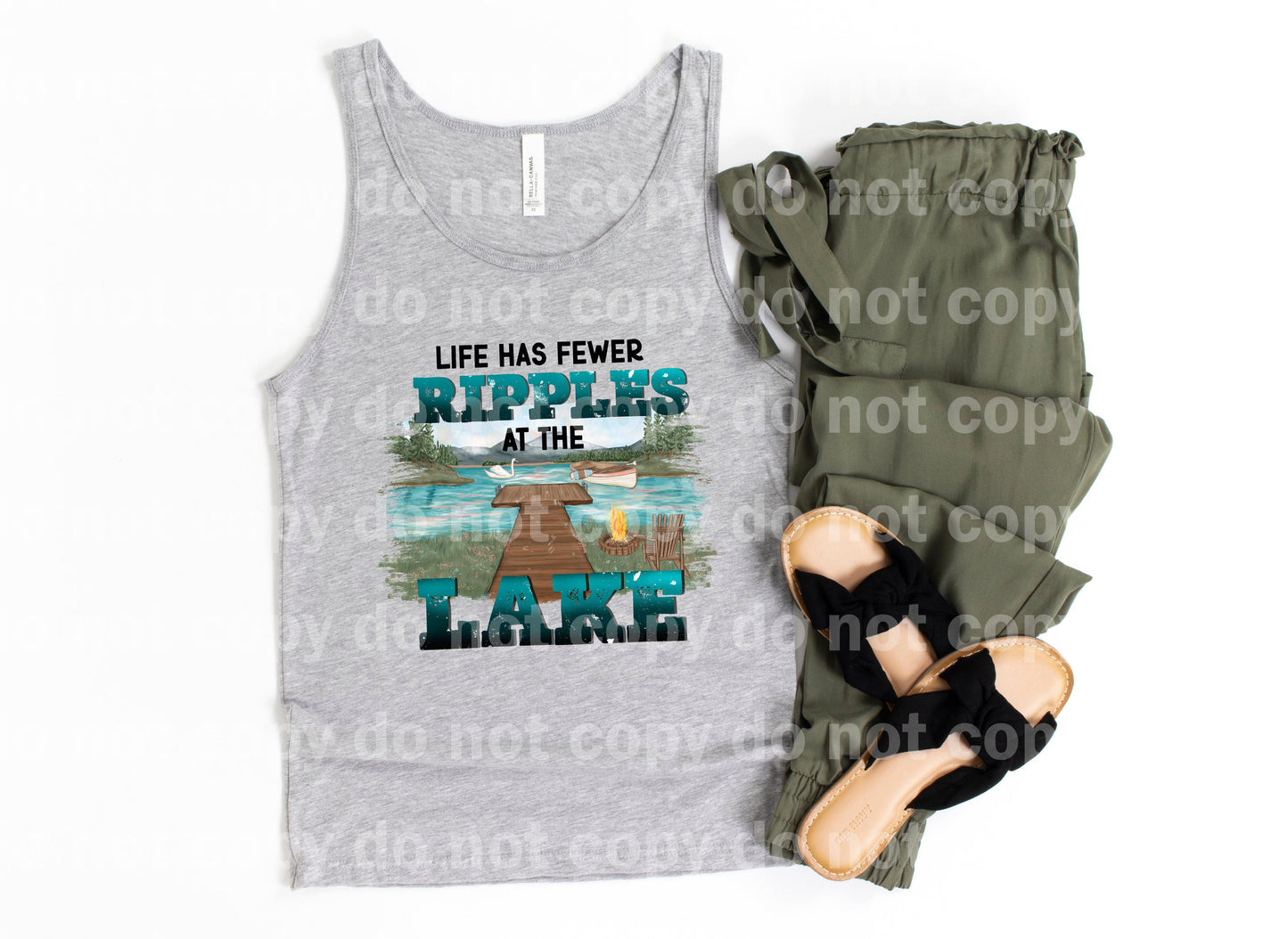 Life Has Fewer Ripples At The Lake Dream Print or Sublimation Print