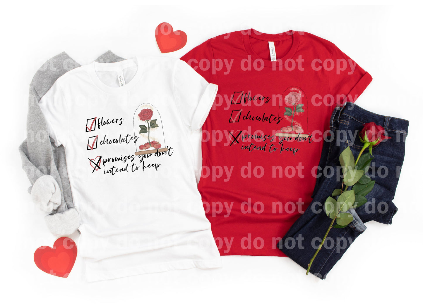 Flowers Chocolates Promises You Don't Intend To Keep Dream Print or Sublimation Print