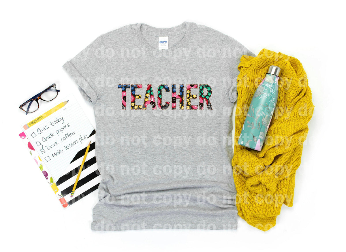 Flower Teacher Dream Print or Sublimation Print