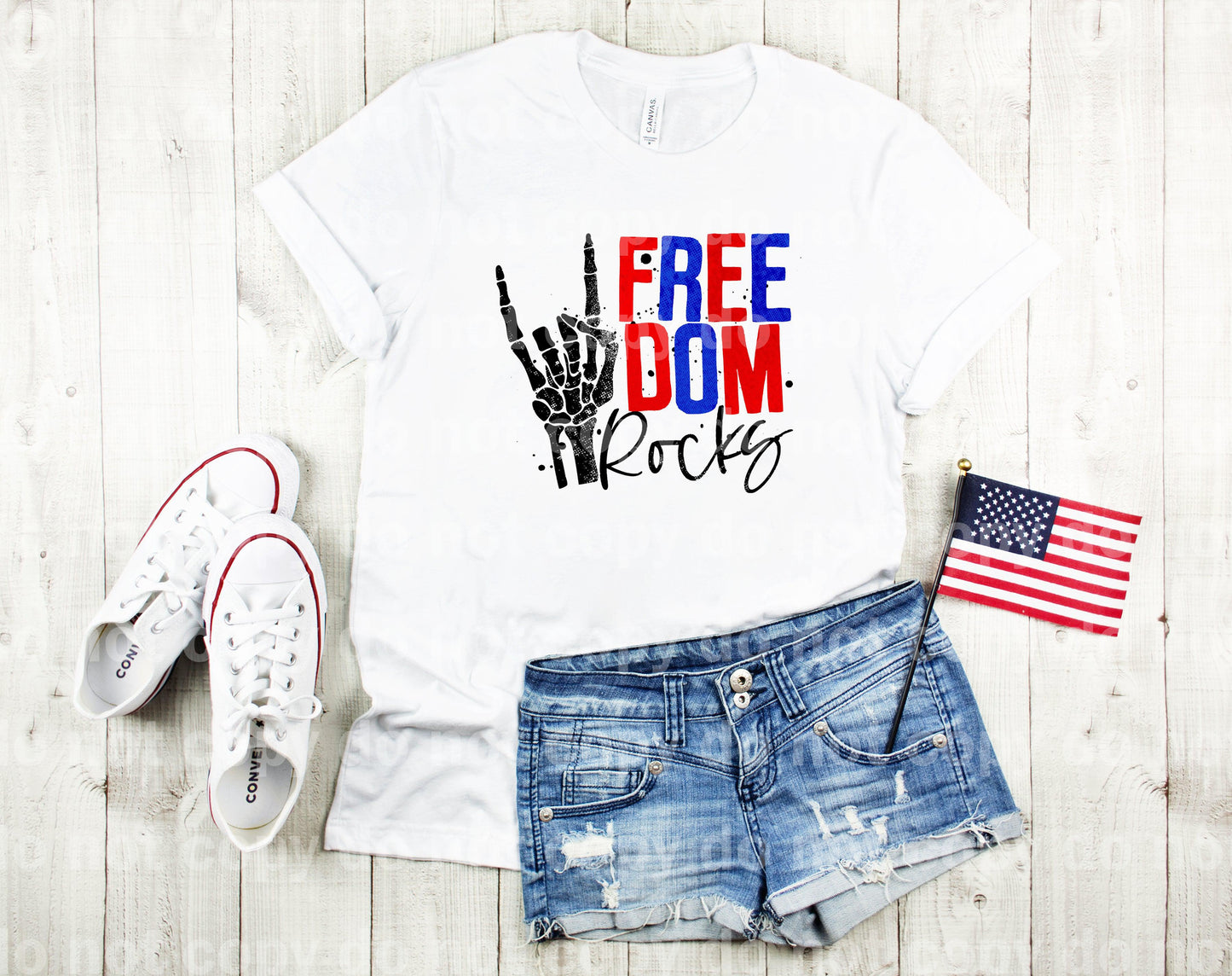 Freedom Rocks Skellie Hand Dream Print or Sublimation Print