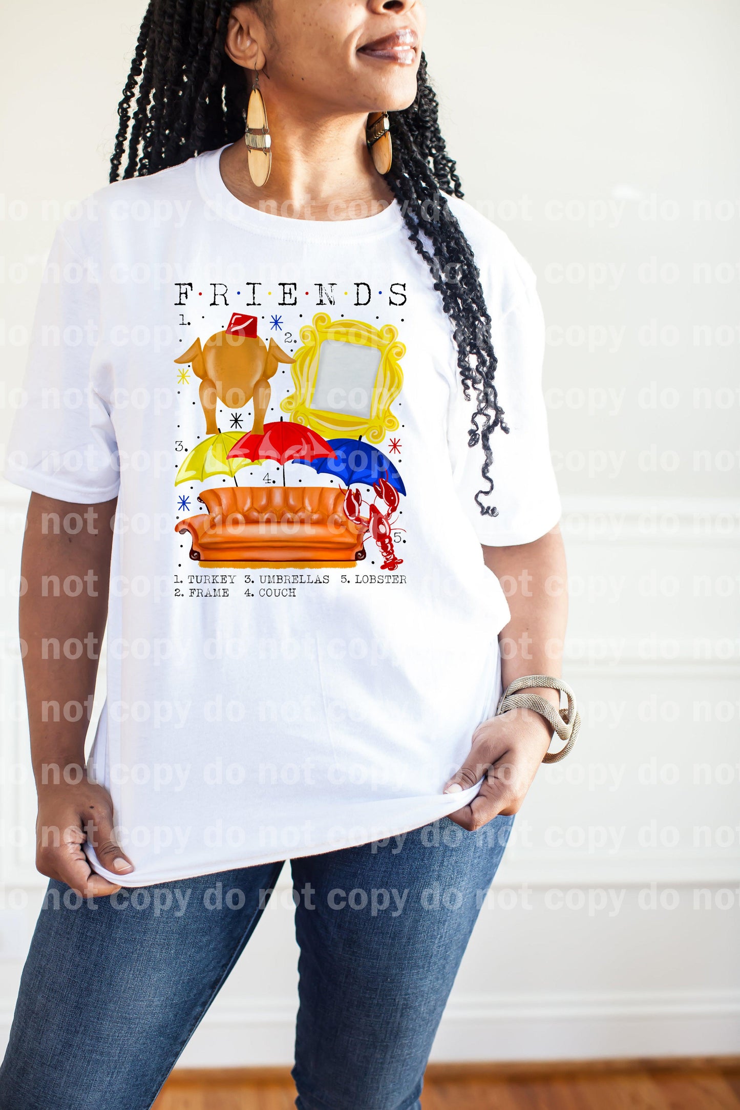 Friends Turkey Frame Umbrellas Couch Lobster Dream Print or Sublimation Print