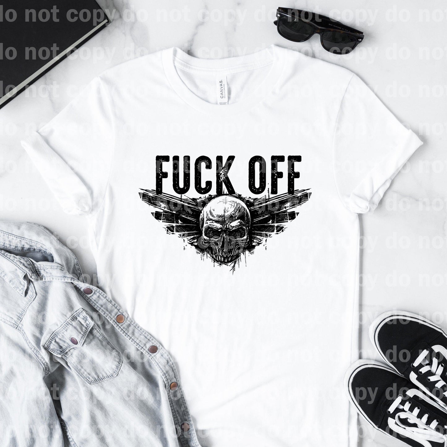 Fuck Off Skull Dream Print or Sublimation Print