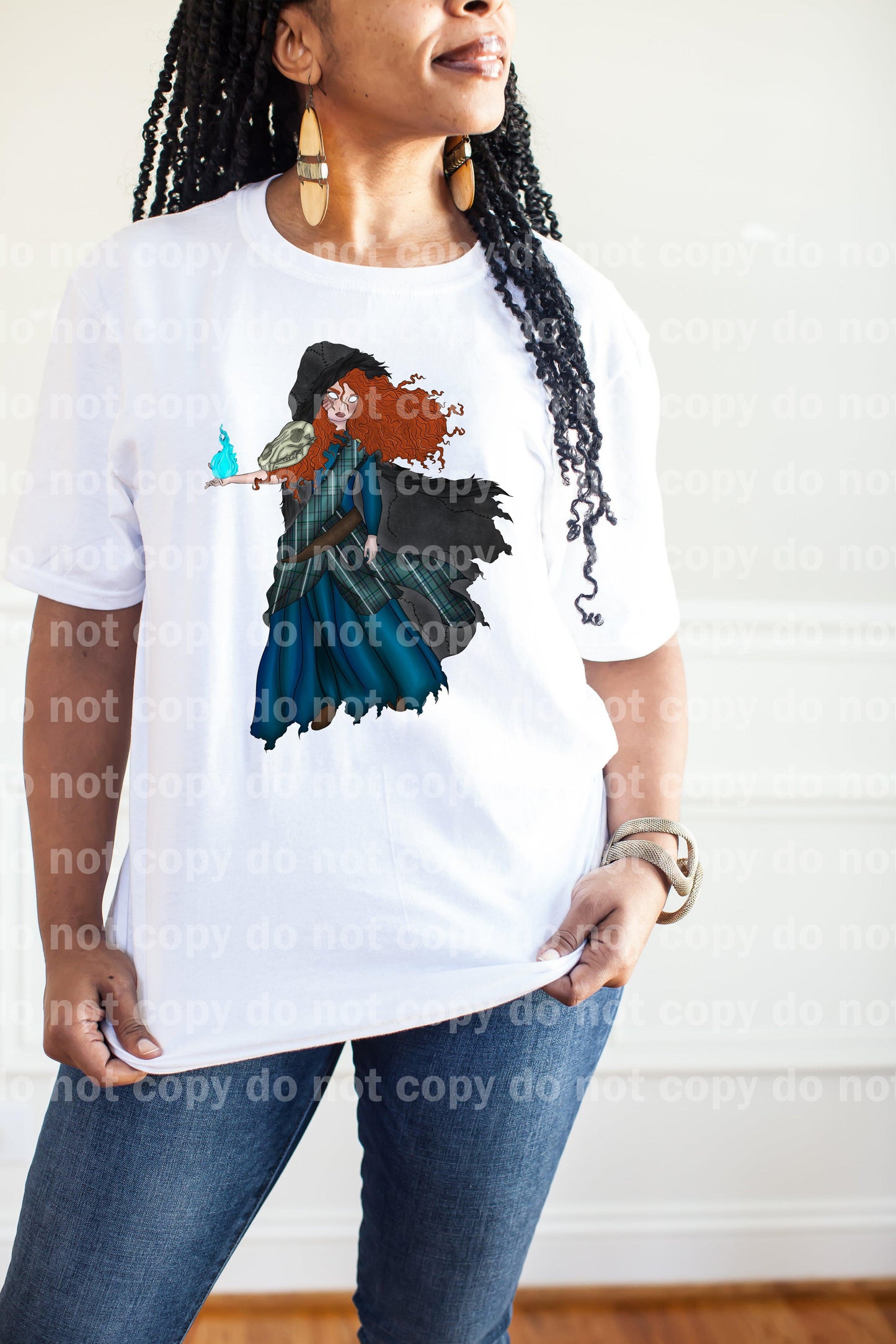 Flame Princess Dinosaur Skull Dream Print or Sublimation Print