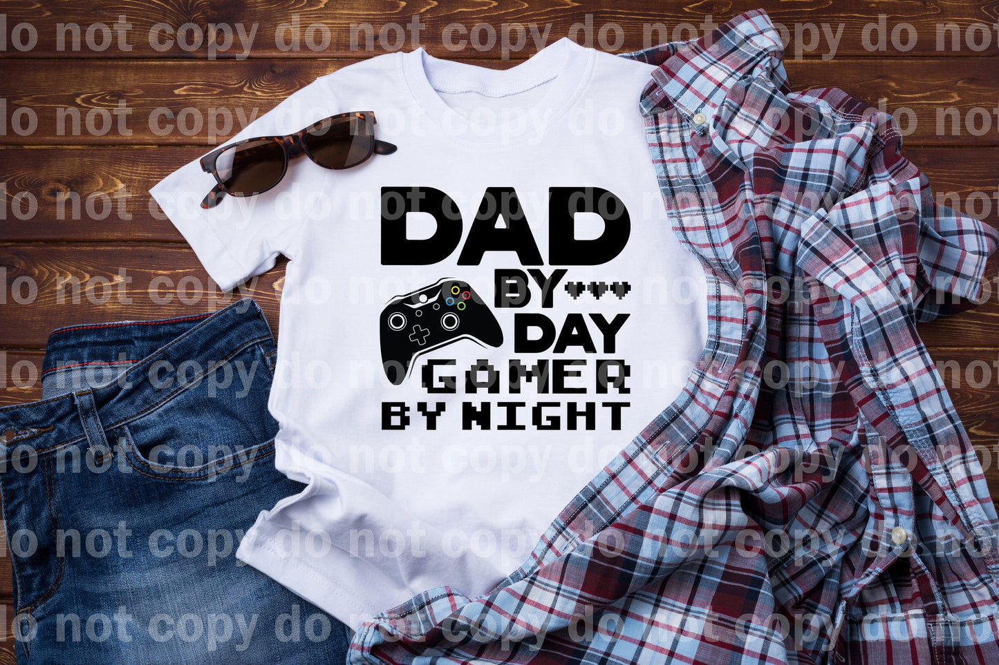 Dad By Day Gamer By Night Dream Print or Sublimation Print